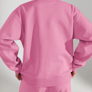 Streetwear personnalisé OEM ensemble 2 pièces pour femmes survêtement ensemble de vêtements de sport ensemble pantalon de survêtement et sweat à capuche en coton léger avec logo - Product Image 4