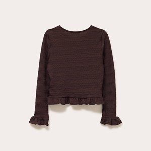 Chemisier en maille respirant à col en V et épaules dénudées pour femme, élégant, boutonné, idéal pour les soirées et les occasions spéciales - Product Image 3