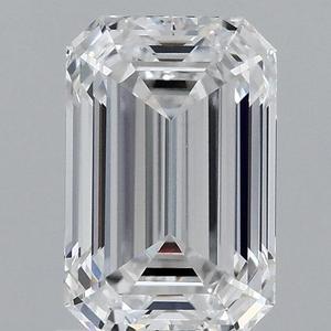 EMERALD 1.57ct Diamant en vrac avec D VVS2 EX EX Clarté de couleur 8.23-5.38-3.60 Tableau 66.9 Profondeur IGI Certificat - Product Image 1