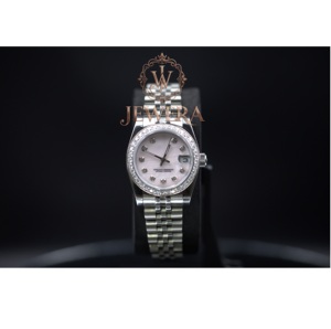 Reloj de Diamantes Moissanite de Acero Inoxidable para Mujer, en Oferta, para Uso de Lujo, Regalos de Compromiso y Celebraciones Especiales - Product Image 3
