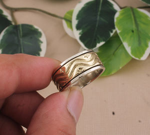 แหวนเงินแท้ 925 ลายดาวคลาสสิก แหวนเงินมินิมอลลิสต์ลายมิลเกรน แหวนแต่งงานสำหรับผู้หญิง ขายส่ง - Product Image 6