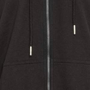 Sweat-shirt à capuche zippé pour homme avec logo personnalisé, en molleton de coton, coupe oversize, style streetwear, vente en gros, fournisseur OEM, en vrac - Product Image 3