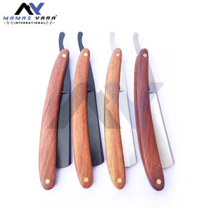 Best Premium Men's Straight Razor with Wood Handle Classical Design for Perfect Shave Barber <b>Swing</b> Lock Razors - Product Image 5