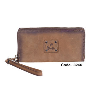 Carteras de mano tipo pulsera para mujer Oil Pull Up, de cuero genuino, con RFID, cremallera completa, tarjetero y monedero, forro de PVC vintage 2026 - Product Image 6