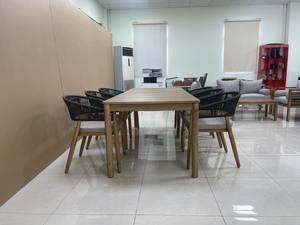 Muebles de madera para exteriores modernos clásicos, silla de playa plegable de 5 posiciones plana azul marino con madera maciza, acero inoxidable, uso en el jardín - Product Image 6