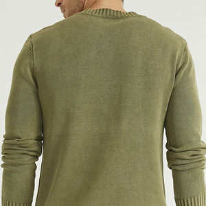 Suéter de Punto Personalizado con Cuello Redondo y Mangas Largas, Ropa de Invierno Gruesa al por Mayor para Hombre - Product Image 2