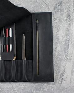 Bolsa de Chef Profesional de Cuero Vacuno, Resistente a Olores, de Alta Resistencia y Cómoda, para Guardar Cuchillos, Organizador de Viaje LSKR-0109 - Product Image 3