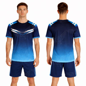 Conjunto de Camiseta y Pantalones Cortos de Fútbol Personalizados, Uniforme de Entrenamiento de Fútbol con Degradado Negro y Verde, Kit Deportivo Transpirable - Product Image 4