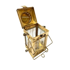 High Quality <b>Brass</b> <b>Lantern</b> Home Decoration Durable Metal Candle Holder Nautical Style For Home And Garden - Product Image 6