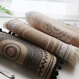 Ensemble de sous-verres en jute de qualité supérieure, tapis à boissons tissés en fibres naturelles pour hôtel, restaurant, café, commande en gros - Product Image 1