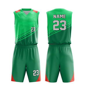 Ensemble d'uniformes de basket-ball personnalisés, jaune et violet, impression par sublimation, jersey unisexe en polyester respirant pour adultes avec numéro 23 - Product Image 3