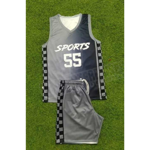 Uniforme de basketball imprimé léger et confortable avec positionnement du logo personnalisé, manches courtes, faible MOQ, tailles personnalisées, fabriqué au Pakistan - Product Image 2