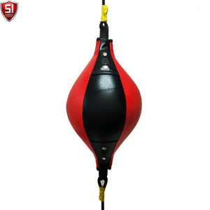 Nouvelle balle de vitesse double en cuir Dodge Speed Ball MMA avec cordes en caoutchouc pour le Muay Thai et l'équipement sportif de fitness - Product Image 1