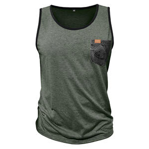 เสื้อกล้ามผ้าฝ้ายแท้ 100% ขายส่ง แห้งเร็ว ไม่มีแขน เหมาะสำหรับออกกำลังกาย พิมพ์ลายโลโก้ได้ตามต้องการ สไตล์กล้ามเนื้อ สำหรับฟิตเนสและยิม - Product Image 4