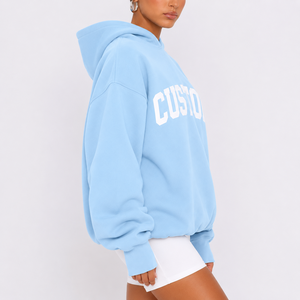 Sudadera con Capucha Oversize de Algodón de Alta Calidad con Logo Frontal para Hombre y Mujer, Manga Larga, Invierno - Product Image 3