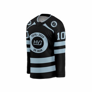 Maillots de hockey sur glace respirants et réversibles, nom du joueur personnalisé, service OEM, impression par sublimation, extensibles dans quatre directions - Product Image 2