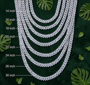 Cadena Cubana de Plata de Ley 925 con Moissanita, Certificada por IGI, de 6 mm a 16 mm, de 14 a 30 Pulgadas, Estilo Hip Hop, para Hombre - Product Image 5