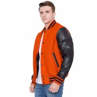 Veste universitaire pour homme de haute qualité, design personnalisé, fabricant OEM, veste universitaire en polyester pour homme, vestes Letterman de qualité
