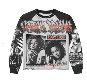 Camiseta Oversize de Manga Corta con Cuello Redondo, Estilo Streetwear Americano, con Lavado Ácido, Pedrería y Logotipo Desgastado, para Hombre y Mujer, Vintage, con Efecto Drip y Brillo, Premium - Product Image 2