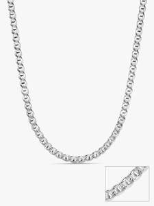 Cadena Clásica de Plata para Él Hecha con Plata Pura 925, Joyería Elegante para Uso Diario, Regalo para Hombres y Mujeres, Hecha a Mano - Product Image 1