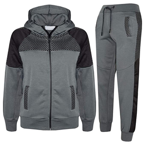 Conjunto Deportivo Unisex de Invierno, Estampado, Talla Grande, Forro Polar Ligero, Transpirable, de Secado Rápido, Top de Manga Larga y Pantalón Largo - Product Image 1