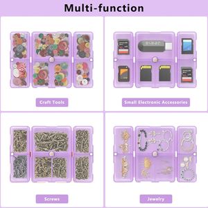 Portable 7-Compartment Folding Design Daily <b>Pill</b> Organizer Travel-friendly <b>Pill</b> Storage Case with Purse Pocket <b>Holder</b> - Product Image 4