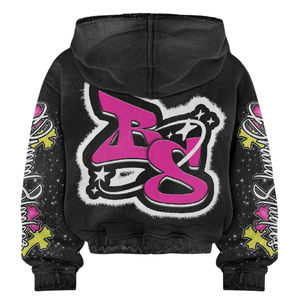 Chándal Personalizado con Lavado Ácido y Serigrafía de Pedrería, Tejido de Calidad Premium, Pedrería de Alta Calidad, Diseño Personalizado Unisex - Product Image 3