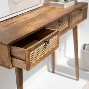 ตู้คอนโซล 3 ลิ้นชัก รุ่นวานดานา ลูนาริส อาริสต้า ราตัน 162V ดีไซน์เฟอร์นิเจอร์ตกแต่งสไตล์โมเดิร์น ทำจากหวายธรรมชาติ - Product Image 2