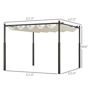 Pergola Retrattile con Tenda Parasole per Giardino e Patio - Schermo Parasole e per la Privacy Facile da Usare - Product Image 4