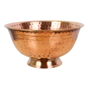 Bol de service en cuivre poli à la main, design vintage, plat en métal pour la présentation des aliments, bols décoratifs en cuivre en solde - Product Image 4