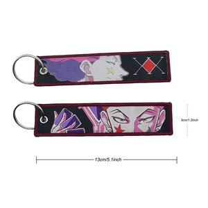 Porte-clés Anime Broderie Jet Porte-clés Pendentif Cartoon Porte-clés <span class=keywords><strong>Manga</strong></span> Chaveiro Accessoires pour Sac Porte-clés Cadeau Vente en gros - Product Image 2