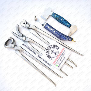 Professional Farrier Tool Kit for Horse Hoof Care Includes Hoof Nipper Clincher <b>Nail</b> Puller Trimming Knife Veterinary Instrument - Product Image 3