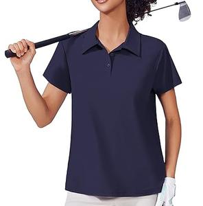 Polo pour femme à séchage rapide, respirant, décontracté, idéal pour l'été, modèle uni, pour adultes, vente en gros, OEM - Product Image 3