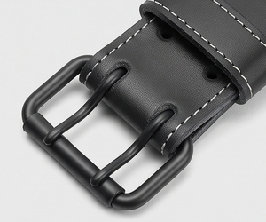 Leather Waist Support Prong <b>Belt</b> Powerlifting Back Support Prong <b>Belts</b> Unisex Bodybuilder Trainer Double Prong <b>Belt</b> - Product Image 2