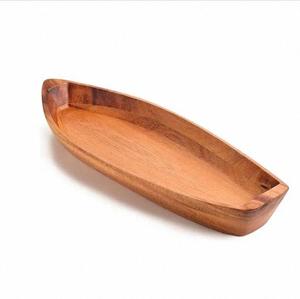 Tazón de Madera Hecho a Mano para Servir Aperitivos, Tazón de Madera de Acacia Natural para Ensaladas, Frutas, Salsas y Aperitivos para la Cocina o la Mesa del Comedor - Product Image 4