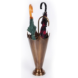 Porte-parapluie unique en fonte argentée, support autoportant en métal, style vintage décoratif, support de rangement pour bâtons de marche et cannes - Product Image 3