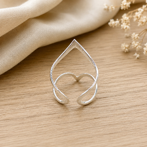 Open Heart Stainless Steel <b>Ring</b> silver Plated Minimalist Geometric Fine <b>Ring</b> for Wedding Engagement Giftv 925 Sterling Silver - Product Image 2
