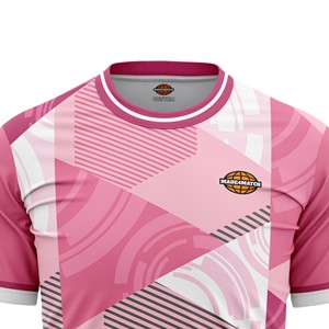เสื้อกีฬาสั้นพิมพ์ลายแบบซับลิเมชั่นสั่งทำขายส่ง MADE4MATCH สำหรับทุกเพศ ผลิตจากโพลีเอสเตอร์ 100% ระบายอากาศได้ดี ซับเหงื่อ เหมาะสำหรับชุดทีม - Product Image 3