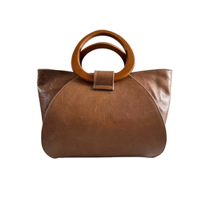Sac à main élégant en cuir véritable pour femme, fermeture éclair, doublure en polyester, bandoulière polyvalente, intérieur organisé - Product Image 2