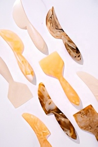 Marble Texture Resin Eco-Friendly <b>Cheese</b> <b>Knife</b> <b>Set</b> Dishwasher Safe Handheld <b>Cheese</b> Tools Handmade Collection for Home Restaurant - Product Image 2
