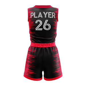 Maillot et short de basket-ball pour femmes imprimés sur mesure, uniforme d'équipe sublimé, vêtements de sport légers - Product Image 6