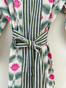 Robe Kimono en mousseline de coton pur pour femme été japonais respirant doux - Product Image 5