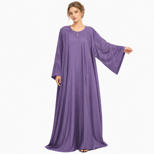 Embroidered Dubai Style <b>Abaya</b> for Women – Elegant Muslimah Dress Premium Embroidery Open <b>Abaya</b> – Modern Islamic Wear for - Product Image 6