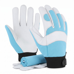 Gants de travail en cuir de vachette grainé, antidérapants, résistants, doux et confortables, résistants à la chaleur, pour le jardinage - Product Image 2