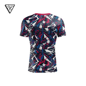 Ventes en gros de rashguards d'arts martiaux personnalisés |   Manches courtes |   Protection anti-UV |   Impression de logo gratuite |   Production rapide - Product Image 4