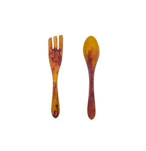 Ensemble de cuillères élégantes à long manche en résine pour la préparation de salades, accessoire de cuisine écologique et résistant au lave-vaisselle, personnalisable pour le service à table - Product Image 3