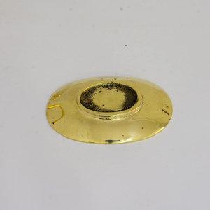 Gold Finish Metal Soap Dish Oval Decorative Soap Holder <b>Bathroom</b> Countertop Soap <b>Tray</b> - Product Image 5