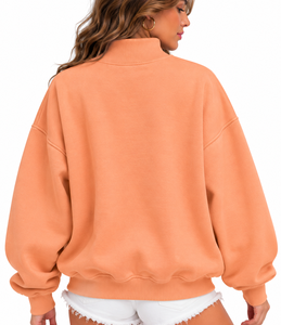 Wholesale Custom Women’s Winter <b>Turtleneck</b> Knitted Sweatshirt Relaxed Fit Front Logo Eco Friendly Quick Dry Casual Pullover OEM - Product Image 3