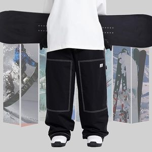 Pantalon de ski chauffant unisexe, imperméable, coupe-vent, séchage rapide, chaud, pour sports d'hiver en plein air, pantalon ample, confortable et durable - Product Image 5