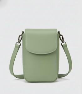 Women's Mini PU Leather Mobile Phone Crossbody Bag – Lightweight Vertical Shoulder Pouch - Product Image 1